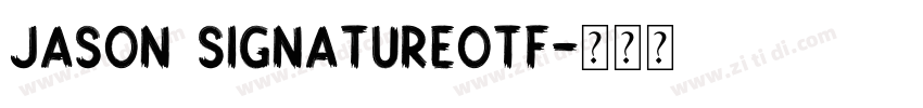 Jason Signatureotf字体转换
